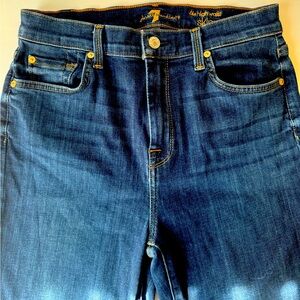 Seven For All Mankind The High Waist Skinny Jean Womens Size 28 Dark Wash